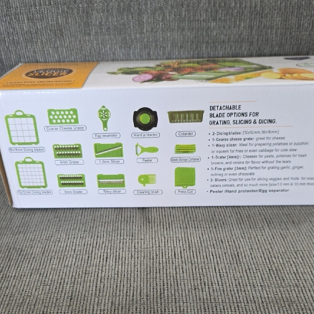 Kitchen Ideas 16 Pcs Veggie Slicer - Picture 5 of 12